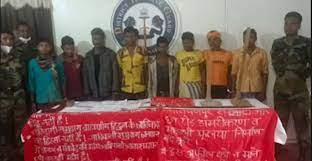 narayanpur, Eight Maoists arrested , Orchha forest
