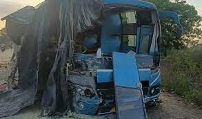 shajapur, Five killed , bus accident 