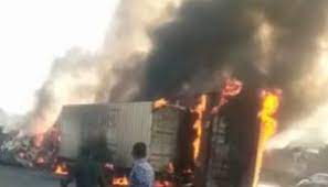 Dhar, Three vehicles ,caught fire 