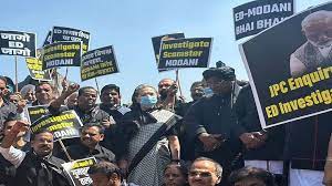 new delhi, Demonstration of opposition,support of Rahul
