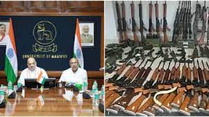 imphal, People deposited ,weapons in Manipur