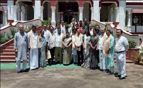 new delhi, MP opposition alliance, returned from Manipur 