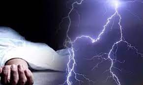 korba, woman died after , lightning
