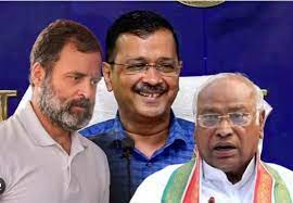 new delhi, Kejriwal thanks, Congress leaders 