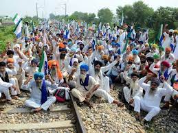 chandigarh, Farmers, Rail Roko movement 