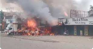 bangluru, 11 people burnt alive , unloading firecrackers