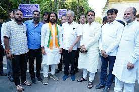 raipur, Brijmohan Aggarwal ,filed nominations