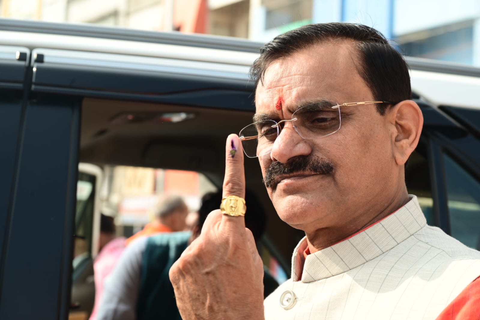 bhopal, BJP State President ,cast his vote