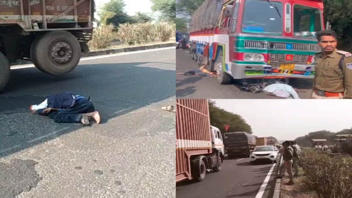 seoni, Speeding truck ,crushes bikers, three killed
