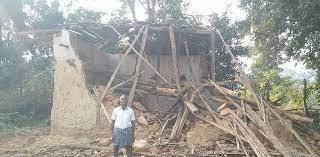 raigarh, Elephants destroyed, crops and houses