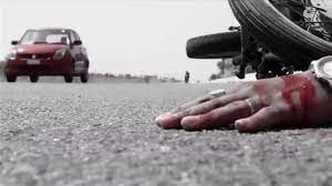 bilaspur,  young man died , road accident