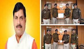 bhopal, Chief Minister ,congratulated ,Dewas police station 