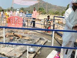 raipur, Ashes of Acharya Vidyasagar , cremated
