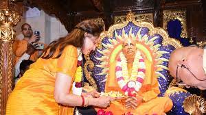 ujjain, Actress Hema Malini , visited ISKCON temple