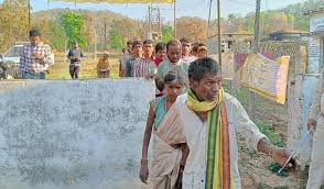 bhopal, 100 percent voting, Naxal affected village 