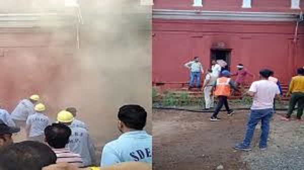 shivpuri, Major fire broke ,Collectorate premises