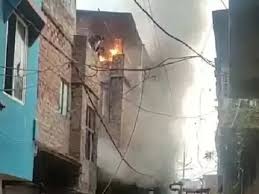 bhopal, Fire breaks out,biscuit bakery