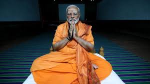 new delhi, PM Modi, meditation session 