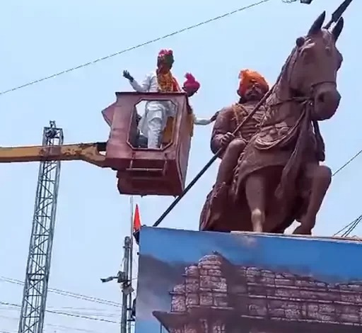 bhopal, Crane fell, Maharana Pratap Jayanti 