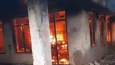 dhamtari, Fire broke out ,  Municipal Corporation School