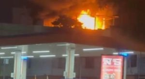 indore, Fire broke out , BJP office