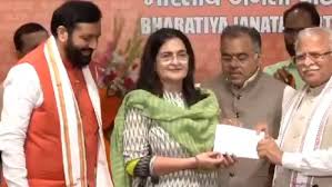 new delhi, Kiran Chaudhary ,joined BJP