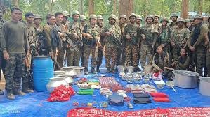 narayanpur, Security forces, recovered Naxal material 