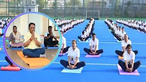 raipur,  yoga together, Science College grounds