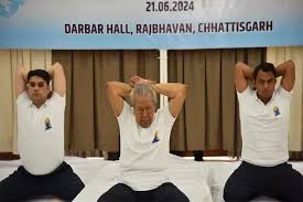 raipur, Yoga, Governor Harichandan