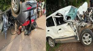 raipur, Huge collision , two medical students died 