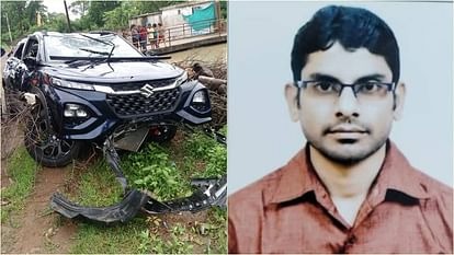 raipur, Doctor dies , uncontrolled car 