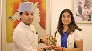  Scindia met shooter "Manu Bhakar"