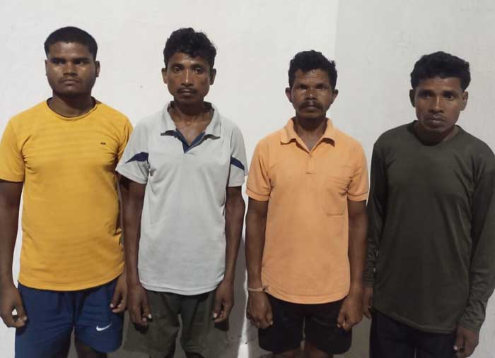 dantewada, Four accused arrested,Sameli Panchayat