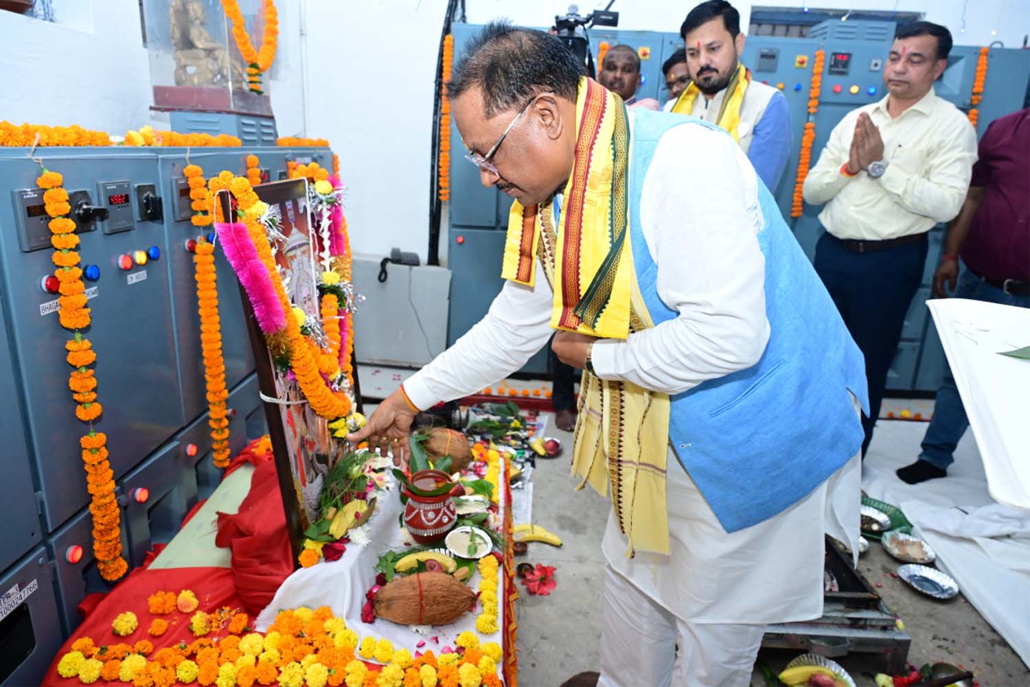 raipur, Chief Minister Sai ,worshiped Lord Vishwakarma