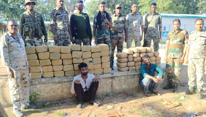 sukma, Two smugglers ,arrested  