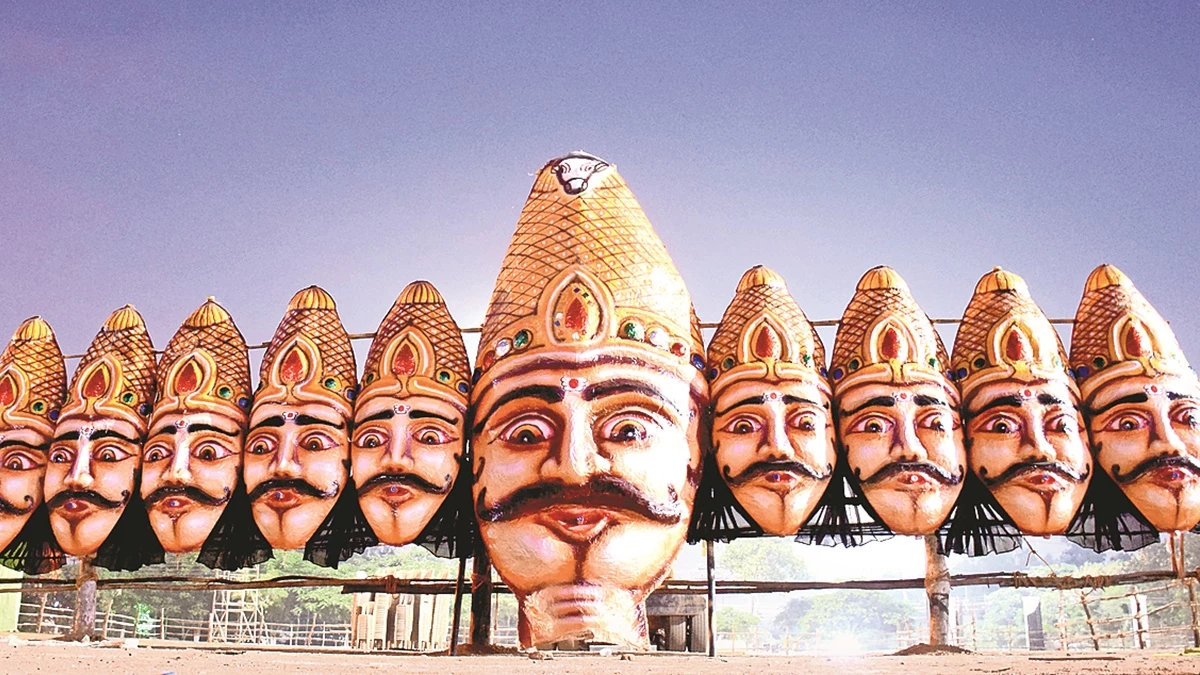 raipur, 101 feet tall ,effigy of Ravana  