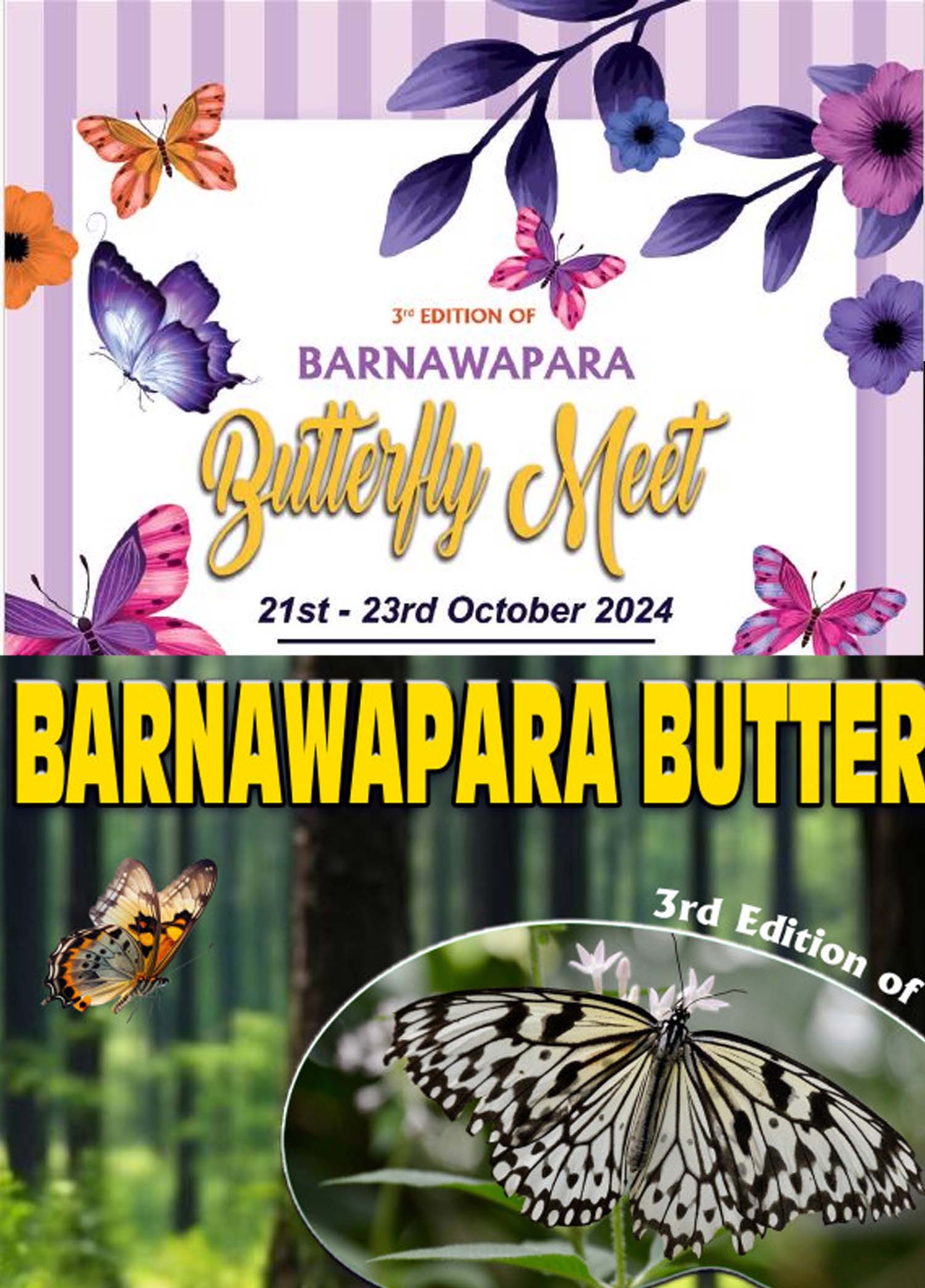 raipur, ‘Barnavapara Butterfly Meet’ ,21st to 23rd October