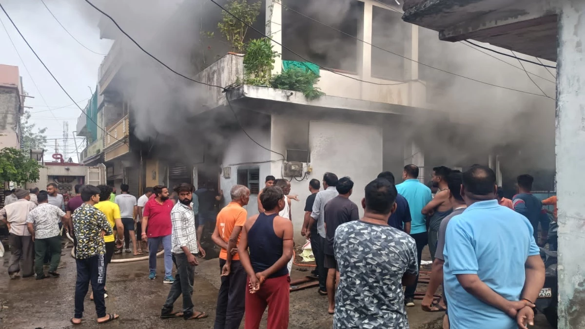 sehore, Major fire , salty factory