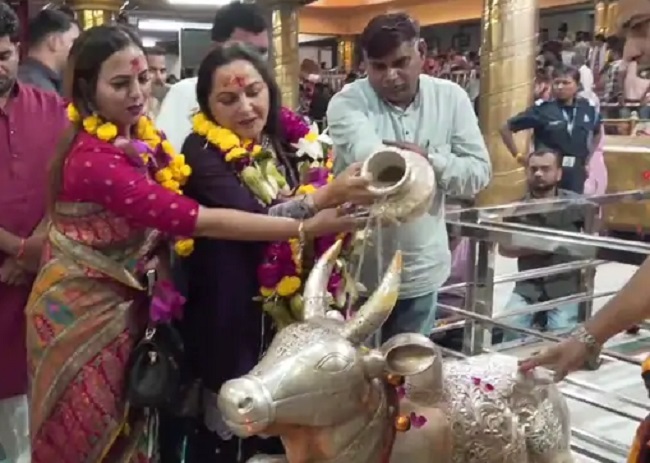 ujjain,Jaya Prada, visited Baba Mahakal