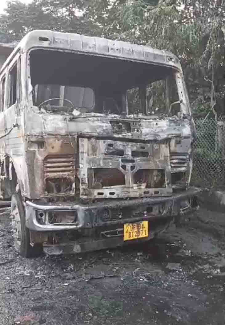 raipur,  trailer parked ,coal load