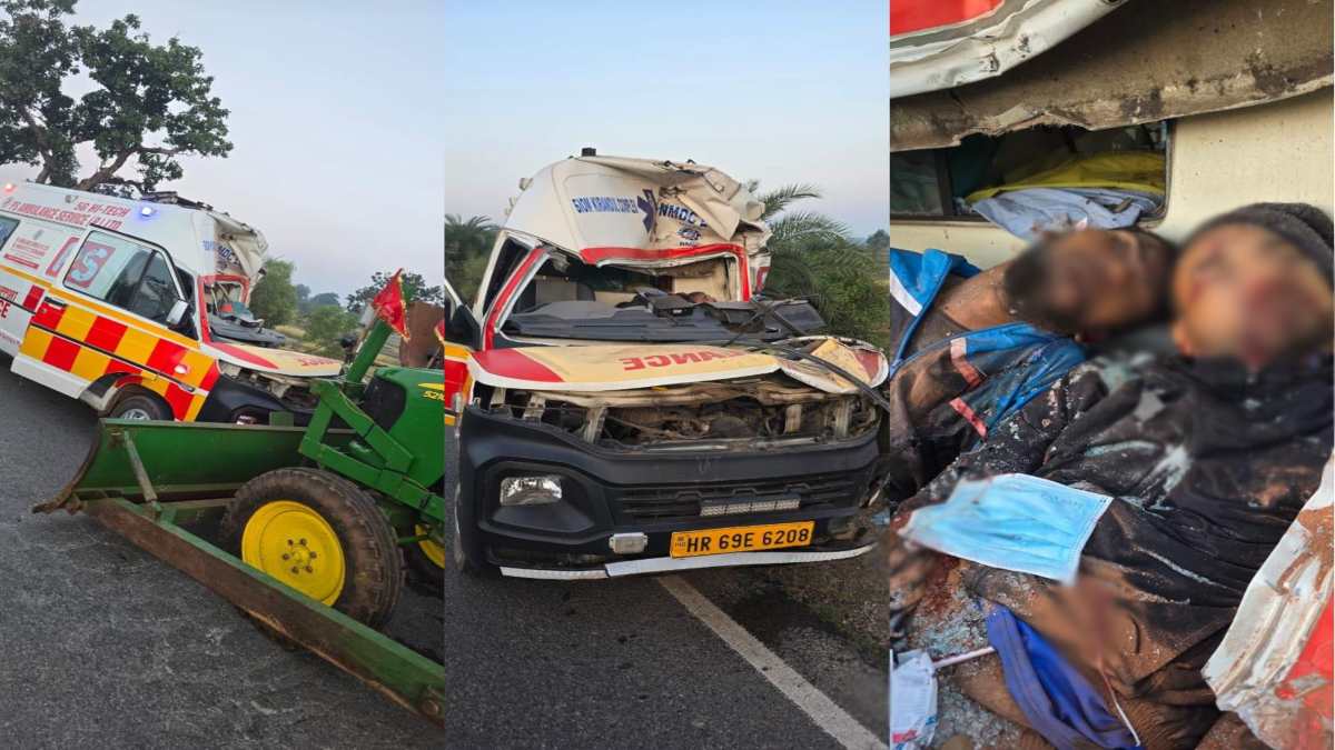 raipur, Ambulance collides , doctor and dresser die