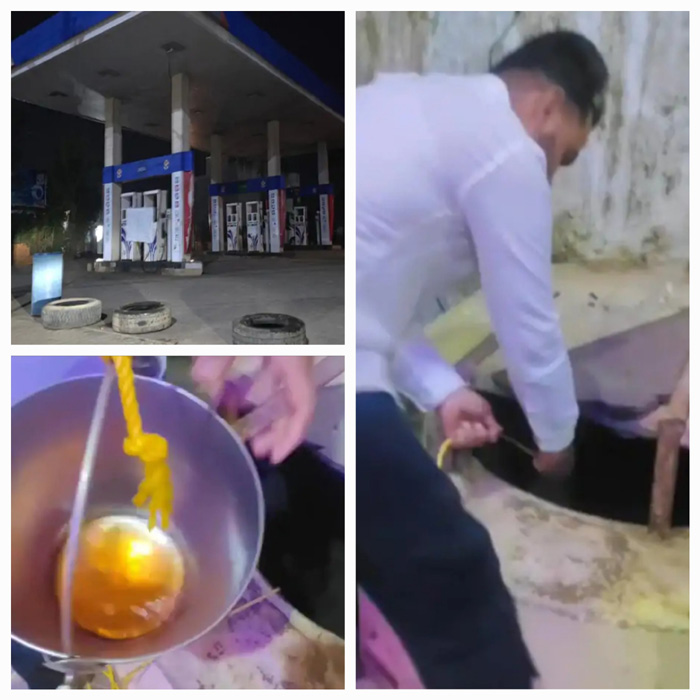 dantewada, Bafna petrol pump, tank burst 