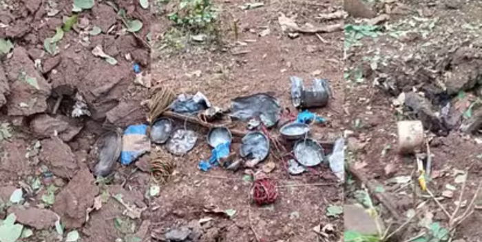 kanker,   soldiers recovered , tiffins and a cooker IED  