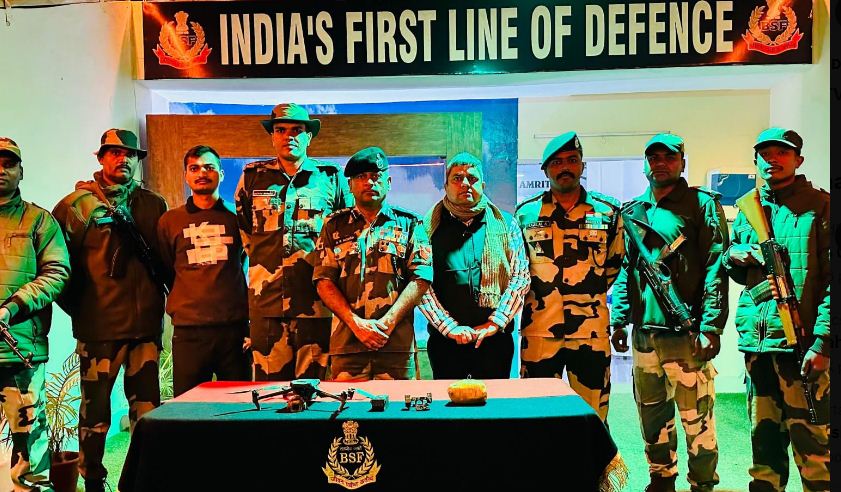 chandigarh, BSF seizes ,four Pakistani drones 