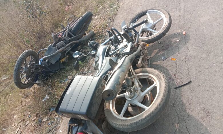 raigarh,   innocent child died ,two-wheelers