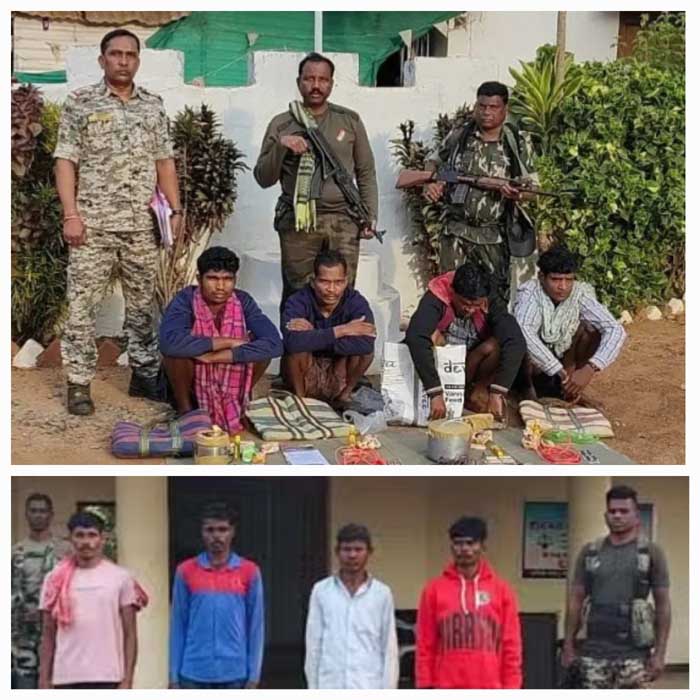 bijapur, Eight Naxalites arrested,Naxalite literature