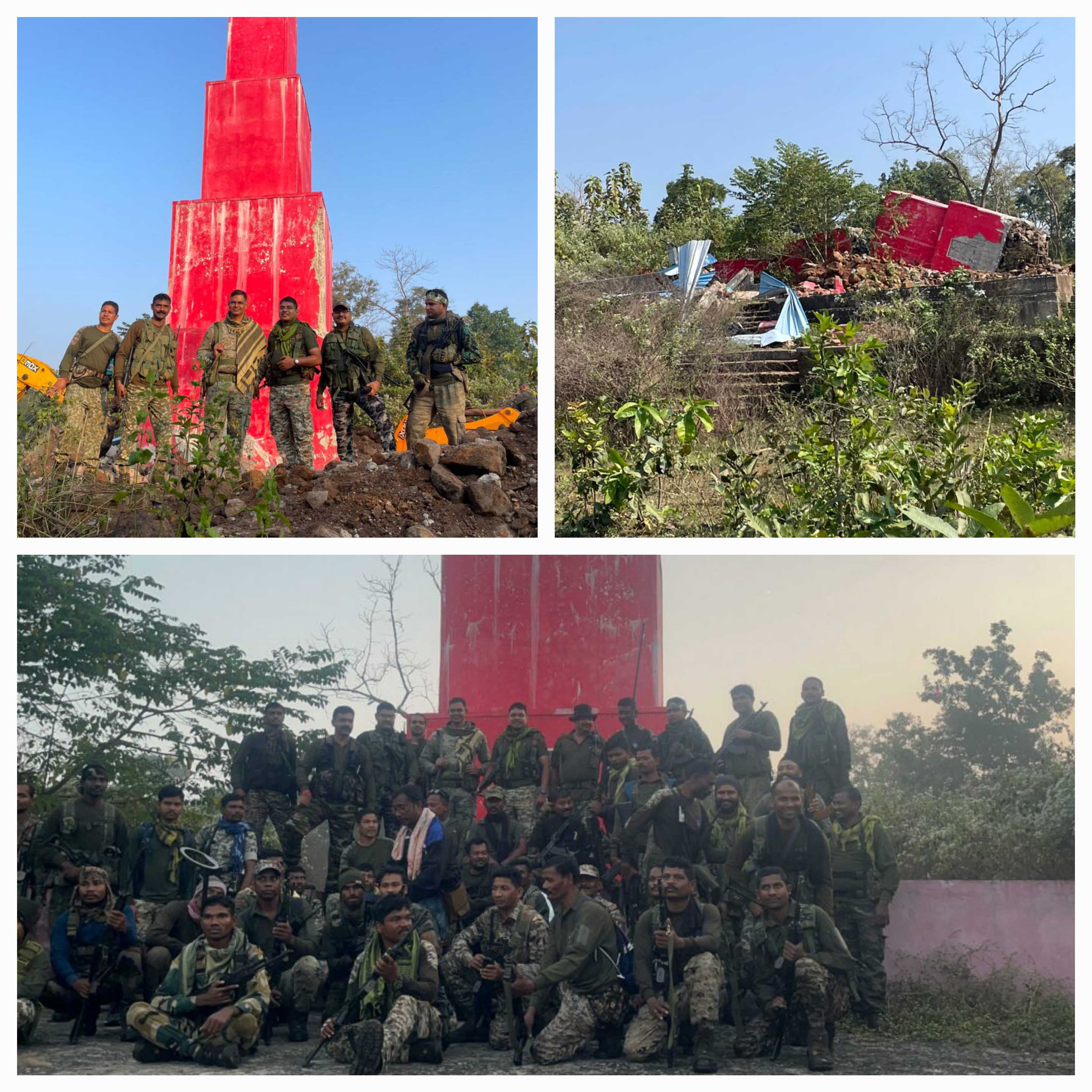 bijapur, high Naxal memorial , ​​Naxalites was demolished