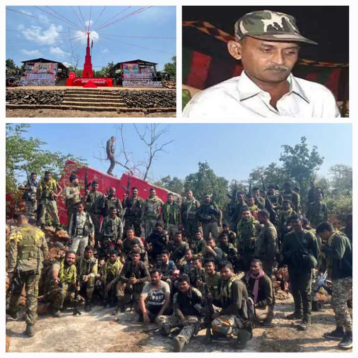 bijapur, soldiers blew up, tallest Naxal monument 