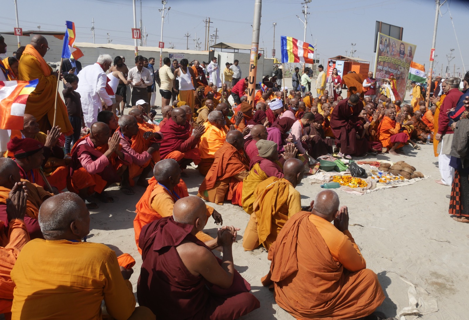 mahakumbhnagar, Maha Kumbh, Buddhist monks  