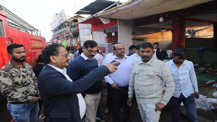 gwalior,Fire broke out , trade fair